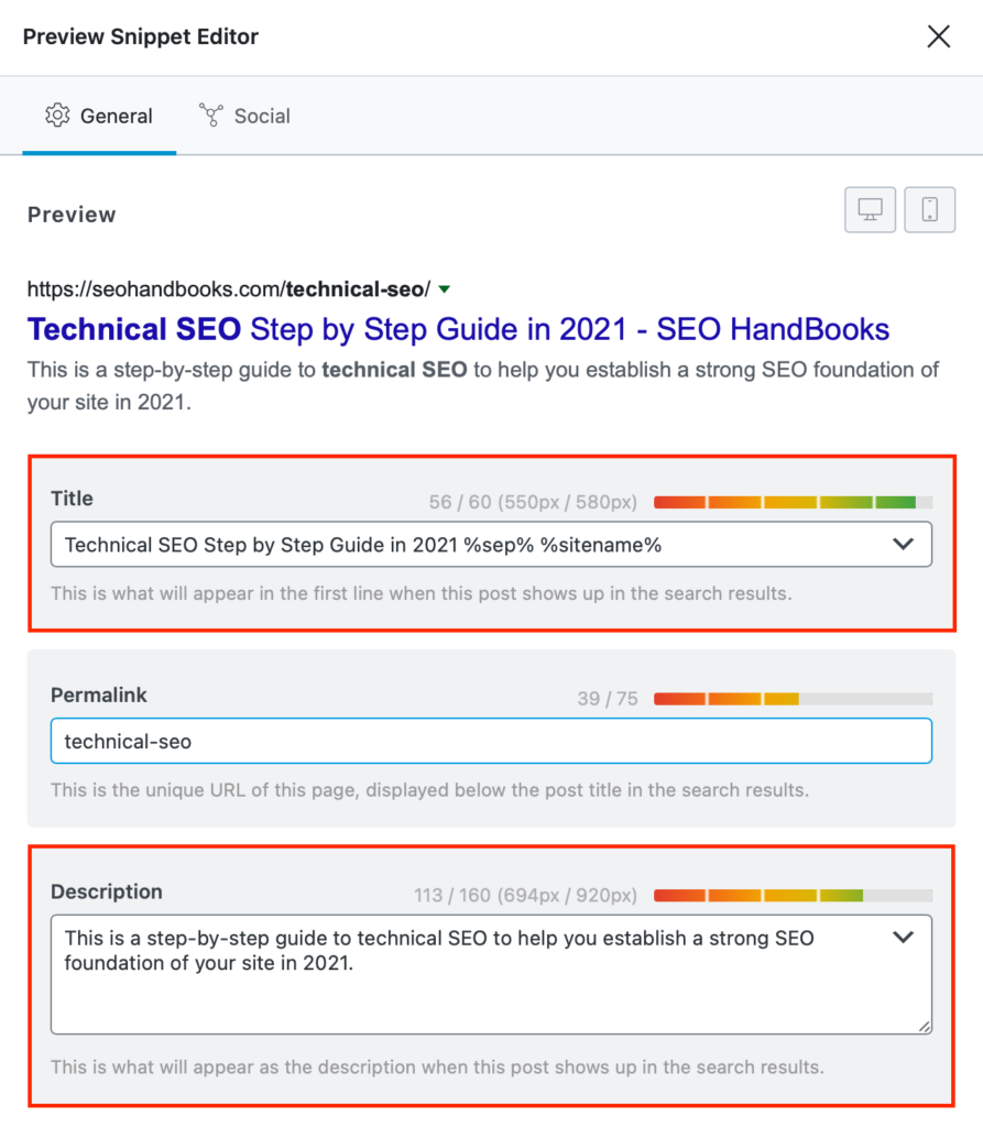 Rank Math WordPress Meta Data